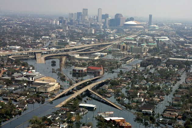 new orleans Katrina Південний маршрут по США