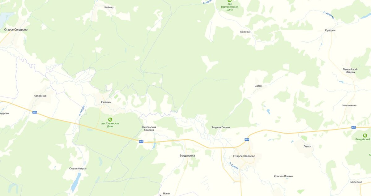  північніше річки Сивінь - Старошайговський і Краснослободський райони.
