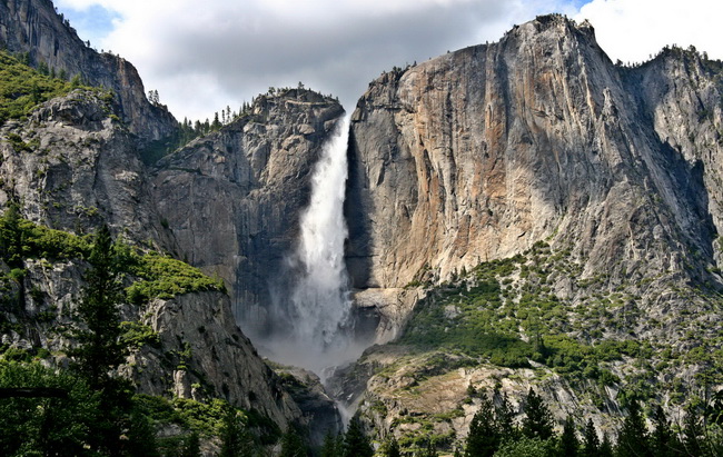 yosemite vodopad Йосемітський водоспад