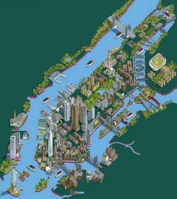 new york tourist attractions map 3d1